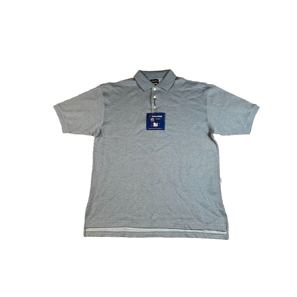 Sunice Polo Shirt Mens Blue Heather Short‎ Sleeve Performance Extra Large